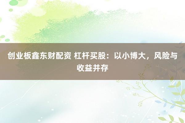 创业板鑫东财配资 杠杆买股：以小博大，风险与收益并存