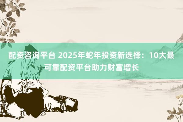 配资咨询平台 2025年蛇年投资新选择：10大最可靠配资平台助力财富增长